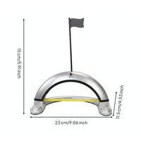 Arched Base Ball Return Putting Practice Aid Flag Target Sports Training Gear Floor Use