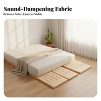 Wooden Slat Roll Thickened Design Bed Base No Box coil Needed Mattress Support for Students, Parents, Bedroom, Dorm Room, Daybed