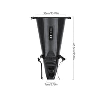 Easy Clean Waterproof Bike Saddle Bag Streamlined Buckle Strap Rear Saddle Bag Expandable Capacity