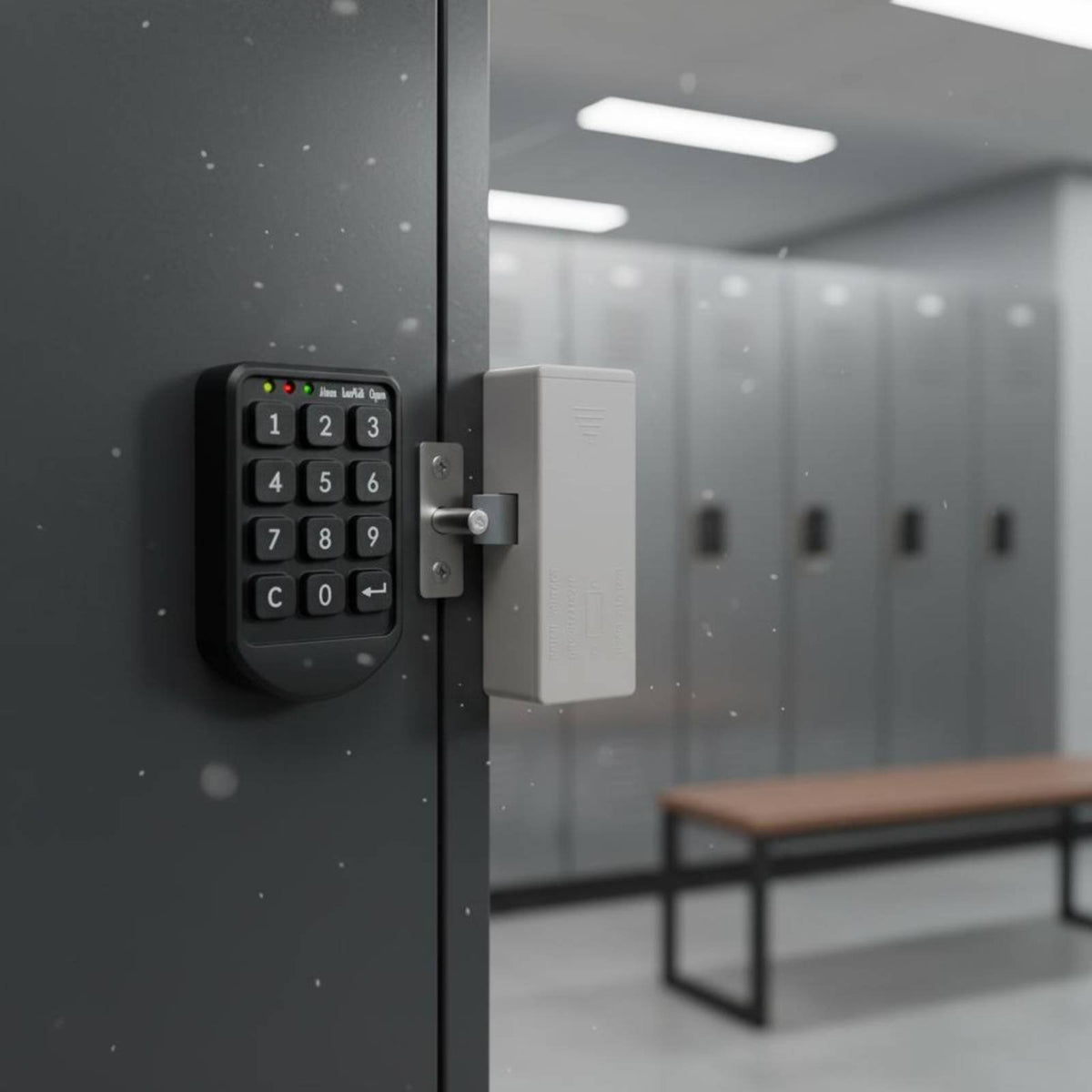 Electronic Locker Lock Low Electrical Level Alarm Digital Cabinet Lock Universal Serial Bus Connector Emergency Power Touch Password Latch