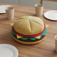 Creative Prop Hamburger Hat Funny Design Cartoon Quick-Service Cuisine Headpiece for Party