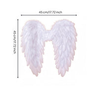Downward Angel Appendages Paperboard Feathery Costume Accessories Appendages Handmade Dress Costume Set for Party
