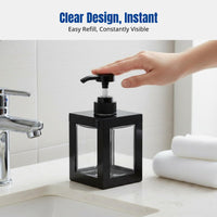 Refillable Press Pump Soap Dispenser, Hotel Bathroom, PP Material