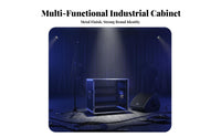 Heavy-Duty Stage Audio Flight Case Aluminum Frame Audio Equipment Rack Shock-Resistant PA System Flight Case Reinforced Corners for Sound Engineers, DJs, Musicians, Live Performance, KTV, Studio, Home Theater