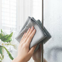 Double Sided Microfibre Cloth and Cleaning Cloths, 40x40cm Microfibre Cloth for Kitchen and Glass, High Absorbency Lint Reusable Towel