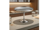 Dessert Platter with Pedestal Circular Base Stainless Steel Dessert Stand