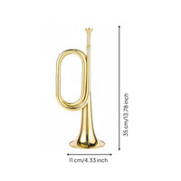 Call Trumpet Brass Bugle Full Tone Brass Bugle Instrument for Beginners, Students