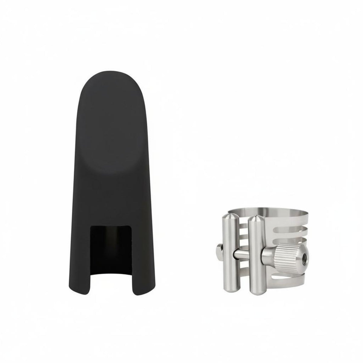 Alto Sax Ligature and Cap Set Saxophone Mouthpiece Clamp Kit for Saxophonists