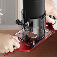 Router Base with Positioning Ruler Router Circle Cutting Jig Wear-Resistant Tool for Woodworkers, Carpenters, Workshops