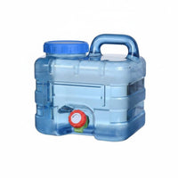 Large Capacity PC Water Container Outdoor Use Camping Water Container Easy to Carry Transparent Body for Travel