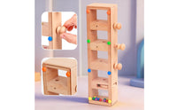 Wooden marble track Toy Tall Rectangular Marble Track Set Problem Solving for Children
