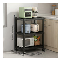 Space Saving Multi-Tier Storage Rack Multipurpose Multi-Tier Organizer Shelf Sturdy Freestanding Kitchen Shelf Easy to Assemble for Countertop, Narrow Areas, Pantry, Under Sink