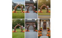 Halloween Inflatable Archway Easy to Install Halloween Inflatable Tree Arch with Specters Lightweight for Garden