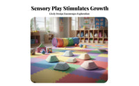 Long-Lasting Kids Balance Stepping Stones Indoor & Outdoor Use Balance Stepping Stones Colorful Children's Obstacle Course Blocks Lightweight for Preschoolers, Toddlers