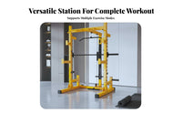 Linear Machine Strength Rack Heavy Duty Multi-Functional Squat Rack Thickened Steel Frame Comprehensive Home Gym Station for Fitness Enthusiasts