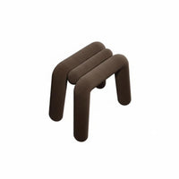 Luxury Design Upholstered Square Stool Soft Padded Seat Upholstered Cube Stool Multi-Purpose Household Furniture Comfortable for Home Decor lovers, Office Workers, Living Room, Entryway, Cloakroom, Bedroom