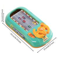 200 Levels Tabletop Obstacle Game Variable Speed Control Steering Wheel Racing Toy Multi-Function Controls Racing Game Machine Interactive for Children, Kids