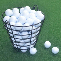 Holds 50 Balls Driving Range Ball Container Multi-Functional Metal Golf Ball Container for Golfers