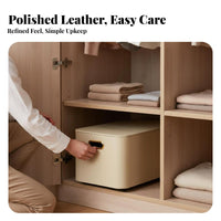 Maximum Large Capacity Lidded Storage Chest European design Organizer Bin Multi-Purpose Home Organization Removable Lid for Families, Apartment Dwellers, Homeowners, Bedroom, Kids Room, Under Bed, Shelves