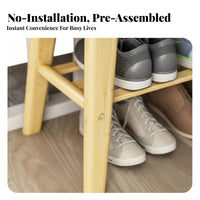 InstallationEasy-to-Assemble Shoe Rack with Seat Easy Assembly Multi-Tier Shoe Rack Bench Minimalist Design Footwear Organizer Large Capacity Storage for Families, Homeowners, Seniors, Entryway, Hallway, Mudroom, Bedroom