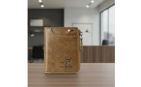 Large Capacity Radio Frequency Identification Blocking Wallet Compact Size Bifold Security Wallet