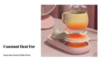 Electric Mug Warmer Constant Temperature 55℃ Beverage Warmer Great Gift Electric Heating cup pad for Tea Lovers, Students, Dorm Room, Kitchen