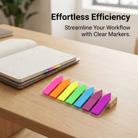 Multicolor Removable Sticky Flags, Transparent Markers for Studying, Colorful Index Tabs for Textbooks, Bookmark for Students, Postits Notes