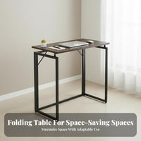 Foldable Desk Space-Saving foldable Work Table Easy to stow Workstation Portable for Students, Home Office Workers, Apartment Dwellers, Small Spaces, Dorm Room, Bedroom, Balcony