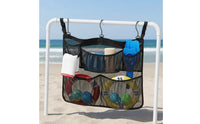5 Pockets Poolside Organizer Bag Foldable Poolside Hanging Bag Multi-Pocket for Beach, Bathroom