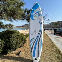Sturdy PVC Construction Inflatable Paddleboard Non-Slip Deck Inflatable SUP Board Wide Stable Design Inflatable Paddle Board Good Balance for Adults, Beginners, Family, Beach, Lake, Travel, Fitness