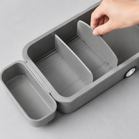 Under Sink Storage Organizer, 2-Tier Sliding Drawer, For Detergent & Cleaning Supplies, Kitchen, With Casters