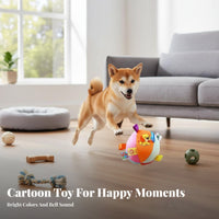 Sound-Making Soft Dog Ball Boredom Reliever Dog Bell Ball Chew-Resistant for Active Chewers, Young Dogs, Solo Play, Playtime, Training