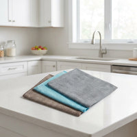 40x40 cm Microfibre Cloth, Streakless Glass Cleaning, Lintless Cleaning Cloths, Premium Microfibre with Hemmed Edges