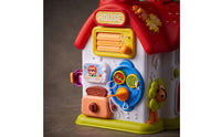Hands-on Activity House with Handle Interactive Busy House Learning Busy Board Toy Educational for Playroom