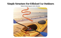 Kayak Paddle Leash Anti-Misplacement Coiled Paddle Tether Boat Oar Safety Rope Retractable Watersports Accessory Strong