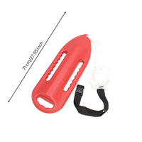 Streamlined Torpedo Buoy Easy-Grip Rescue Buoy with Rope Adjustable Torpedo Buoy with Strap Molded for Lifeguards, Swimmers, Boaters, Lakes, Boats