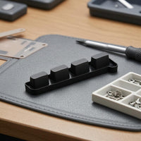 Molded One Piece 4-Button Rubber Key Strip Raised Buttons Conductive Rubber Button Assembly Smooth Finish Keyboard Conductive Pad Strip Compact