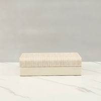 Decorative Storage Box with Lid Wood-Grain Wooden Storage Box with Hinged Lid Matte Chest for Closet