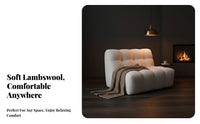 Curved configurable Sofa billowyLike Shape Living Room Furniture Soft Upholstery No Assembly Required for Apartment Dwellers