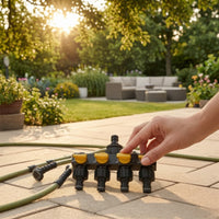 5 Way Garden Hose Splitter Heavy-Duty 5-Port Hose Splitter Easy to Use for Irrigation