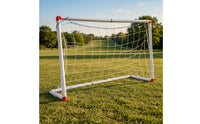 Easy to Assemble Kids Soccer Goal with Pump Outdoor Soccer Goal with Ball Sturdy Toy Compact for Toddlers, Garden, Playroom