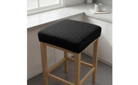 Stretch Jacquard Chair Cover Easy Installation Jacquard Dining Chair Seat Slipcover Machine Washable Removable Stool Cover for Pet Owners, Restaurant