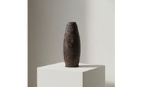 Spiral Vase Textured Surface Aged Bronze Vase Earthy Design Decor for Living Room