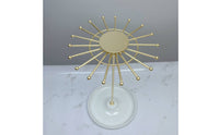 Detachable Design Necklace Carousel Display Large Capacity 18 Hook Jewelry Stand Household Storage for Vanity, Dresser