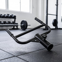 Matte Black Landmine Handle Welded Landmine Attachment Sturdy Barbell Sleeve Attachment Stable for Strength Training