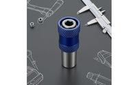 Hex Shank Chuck Adapter Knurled Grip Drill-to-Hex Adapter Power Tool Part Metal Cylindrical