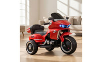 Twin-driveDrive Kids Electric Motorcycle Sporty Electric Kids Motorcycle Stable Rideable Toy with Backrest Safe for Toddlers, Backyard, Playroom