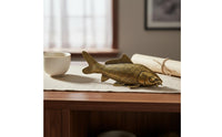 Collectible Antique Brass Aquatic Creature Figurine Metal Craft Desk Ornament Fine Intricate Home Decor Long-Lasting for Display Cabinet