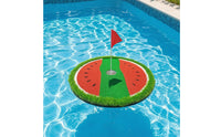 Floating Golf Target with Cup Complete Watermelon Golf Target Mat Floating Putting Green Realistic Artificial Turf for Golfers