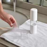 Portable Travel Toothbrush Toothpaste Holder and Rinse Cup Set
